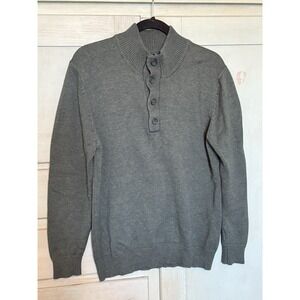 Structure Vintage Men's‎ Sweater Green Size M Slim Fit Pullover Y2K
